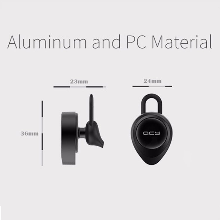QCY J11 Universal Driving Wireless Bluetooth 4.1 Earphone with Mic for Smart Phones or Other Bluetooth Devices, Effective Bluetooth Distance: 10M(Black) - Bluetooth Earphone by QCY | Online Shopping South Africa | PMC Jewellery | Buy Now Pay Later Mobicred