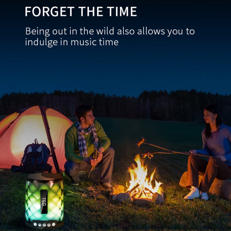 T&G TG155 Bluetooth 4.2 Mini Portable Wireless Bluetooth Speaker with Colorful Lights(Grey) - Mini Speaker by T&G | Online Shopping South Africa | PMC TechLife | Buy Now Pay Later Mobicred