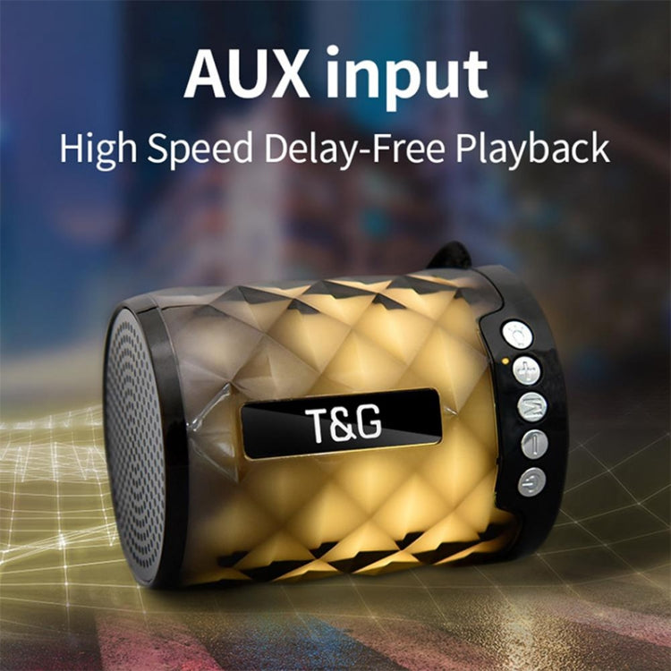 T&G TG155 Bluetooth 4.2 Mini Portable Wireless Bluetooth Speaker with Colorful Lights(Blue)