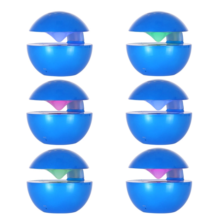 BT-118 Mini Wireless Bluetooth Speaker with Breathing Light, Support Hands-free / TF Card / AUX(Blue)