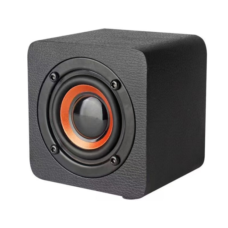 Q1 Wooden Mini Portable Mega Bass Wireless Bluetooth Speaker(Black)