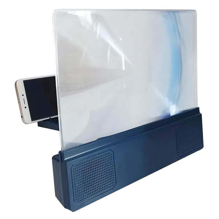 F5 12 inch Universal Mobile Phone Screen Amplifier HD Video Amplifier with Stand & Speaker, Charging Version