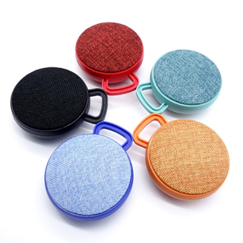 A01L Cloth Texture Round Portable Mini Bluetooth Speaker, Support Hands-free Call & TF Card(Black)
