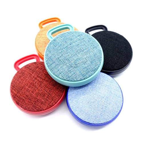 A01L Cloth Texture Round Portable Mini Bluetooth Speaker, Support Hands-free Call & TF Card(Green)