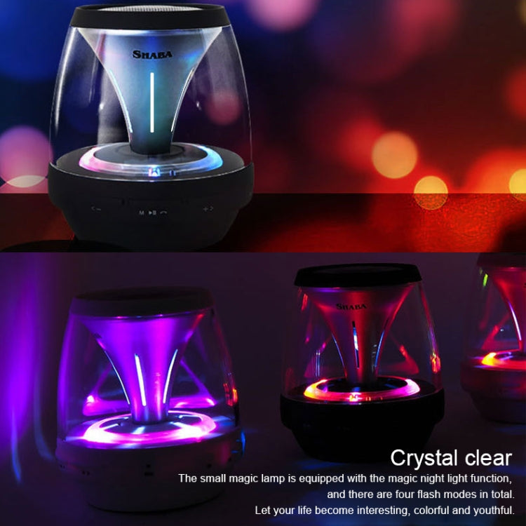 SHABA VS-18 Bluetooth 4.2 Multi-function Portable Small Magic Lamp Colorful Wireless Bluetooth Speaker (Pink)