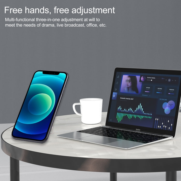 cmzwt CPS-030 Adjustable Folding Magnetic Mobile Phone Holder Bracket with Grip (Black) - Hand-Sticking Bracket by PMC TechLife | Online Shopping South Africa | PMC TechLife