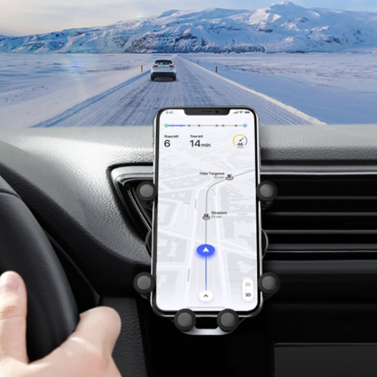 Original Xiaomi Youpin HZX21 Honeywell Air Outlet Gravity Car Mobile Phone Holder (Black)