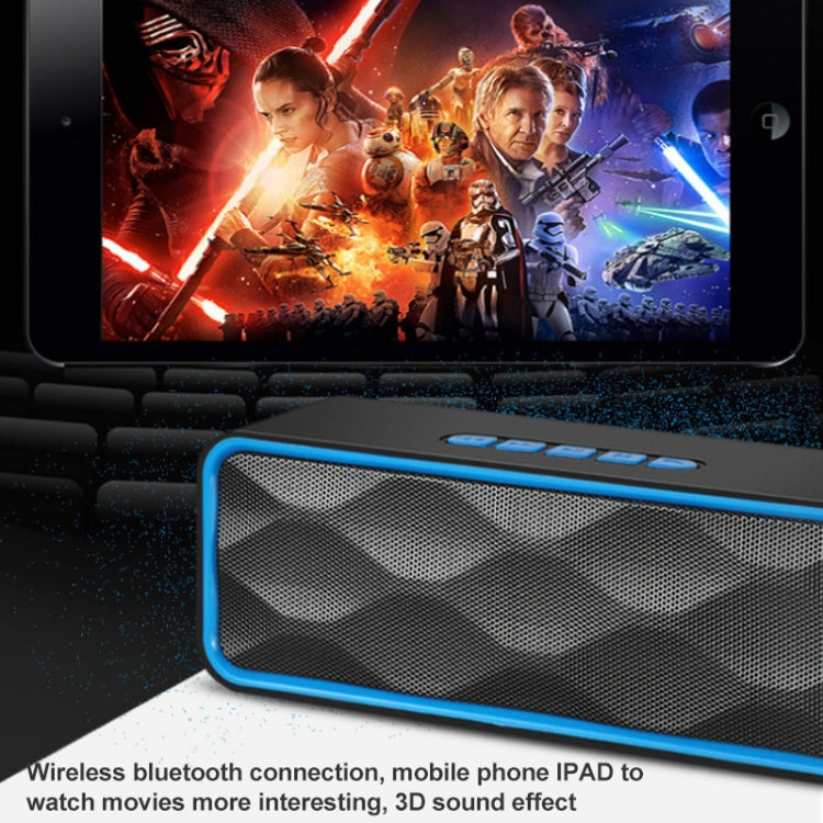 SC211 Pro Outdoor Multi-function Card Wireless Bluetooth Speaker Standard Edition (Blue)