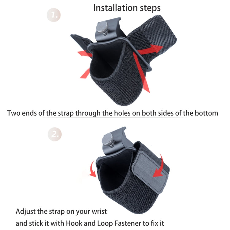 Elastic Wristband Hands Free Phone Holder, Wristband Length: 24cm (Black) - Hand-Sticking Bracket by PMC TechLife | Online Shopping South Africa | PMC TechLife