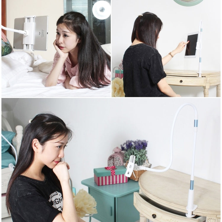 UBN-30 Classic Style Universal 360 Degrees Rotating Detachable Two-stage Lazy Bracket Mobile Phone / Tablet Desktop Bracket with Bilateral Pull Chuck (Black)