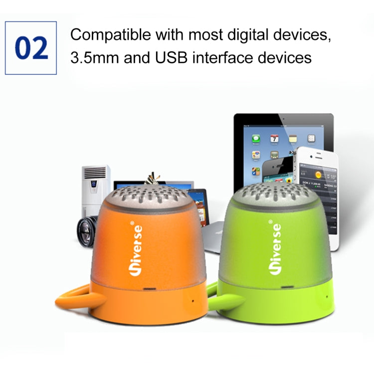 Universe XHH-T502 Portable Loudspeakers Mini Wireless Bluetooth V4.2 Speaker, Support Hands-free / Support TF Music Player(Green)