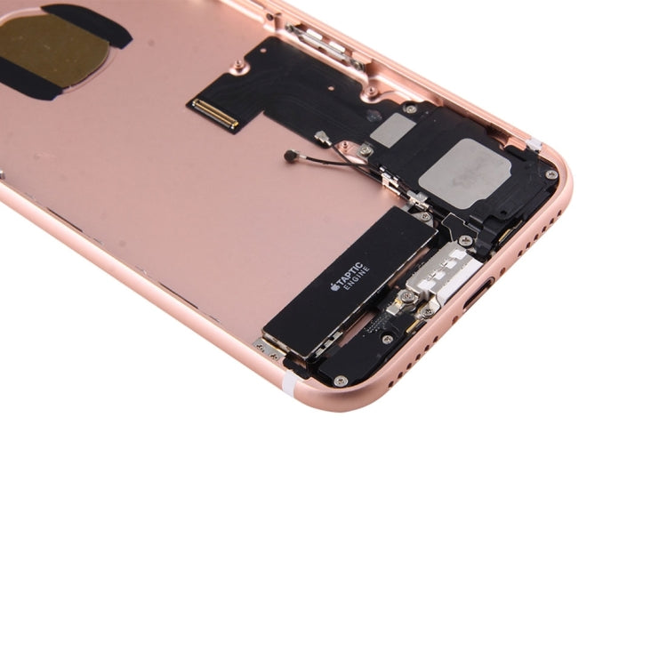Battery Back Cover Assembly with Card Tray for iPhone 7(Rose Gold)