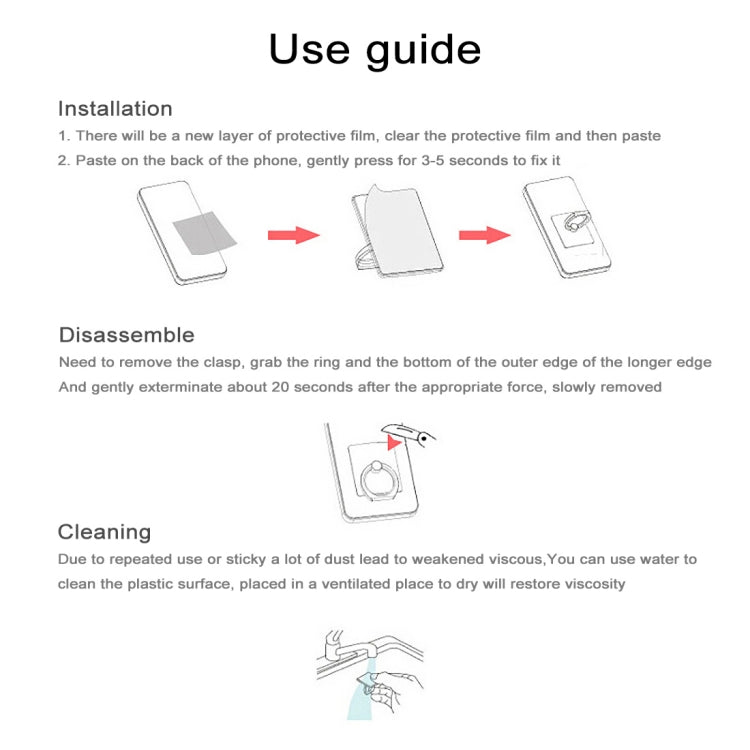 100 PCS Universal Finger Ring Mobile Phone Holder Stand(Rose Gold) - Ring Holder by PMC TechLife | Online Shopping South Africa | PMC TechLife