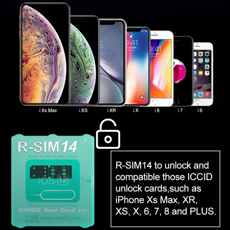 R-SIM 14 V18 Ultra Universal ICCID SIM Unlock Card for iPhone X, XS, XR, XS Max, 8 & 8 Plus, 7 & 7 Plus - Unlock SIM Card by PMC Jewellery | Online Shopping South Africa | PMC Jewellery | Buy Now Pay Later Mobicred