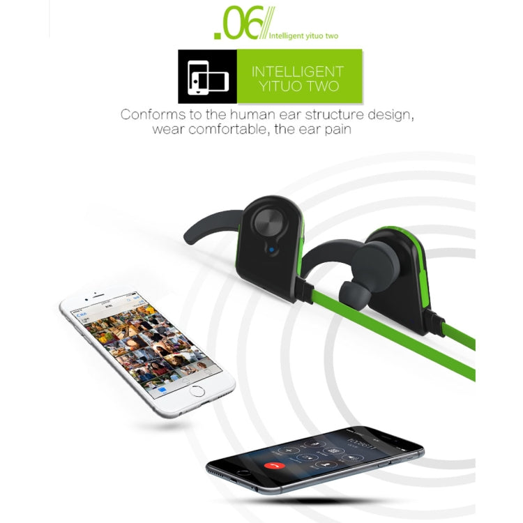 S20 Magnetic Switch Sweatproof Motion Wireless Bluetooth In-Ear Headset with Indicator Light & Mic, Distance: 10m, For iPad, Laptop, iPhone, Samsung, HTC, Huawei, Xiaomi, and Other Smart Phones(Black)