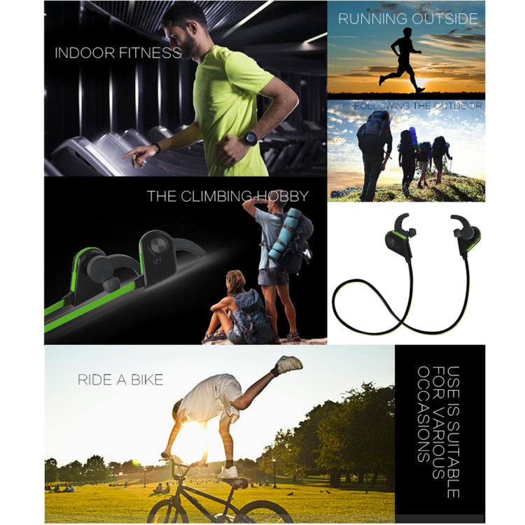S20 Magnetic Switch Sweatproof Motion Wireless Bluetooth In-Ear Headset with Indicator Light & Mic, Distance: 10m, For iPad, Laptop, iPhone, Samsung, HTC, Huawei, Xiaomi, and Other Smart Phones(Black)