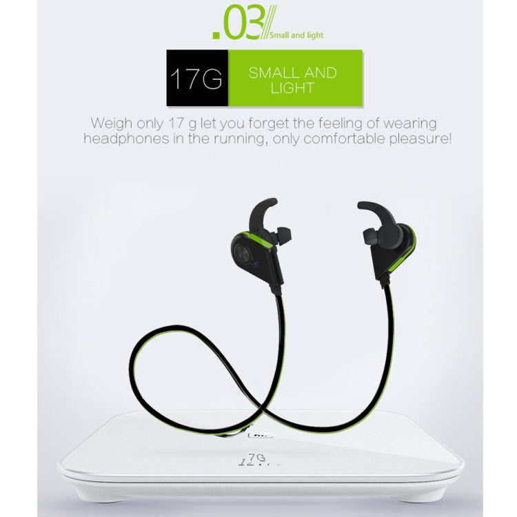 S20 Magnetic Switch Sweatproof Motion Wireless Bluetooth In-Ear Headset with Indicator Light & Mic, Distance: 10m, For iPad, Laptop, iPhone, Samsung, HTC, Huawei, Xiaomi, and Other Smart Phones(Black)