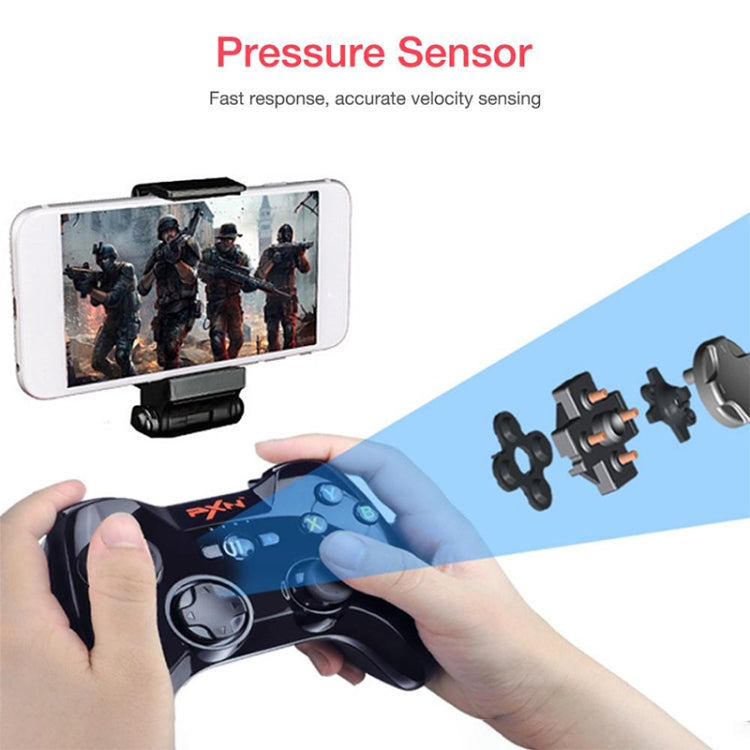 PXN PXN-6603 MFI Mobile Phone Wireless Bluetooth Game Handle Controller, Compatible with iOS System(Black) - free shipping - PMC Jewellery - Order now!
