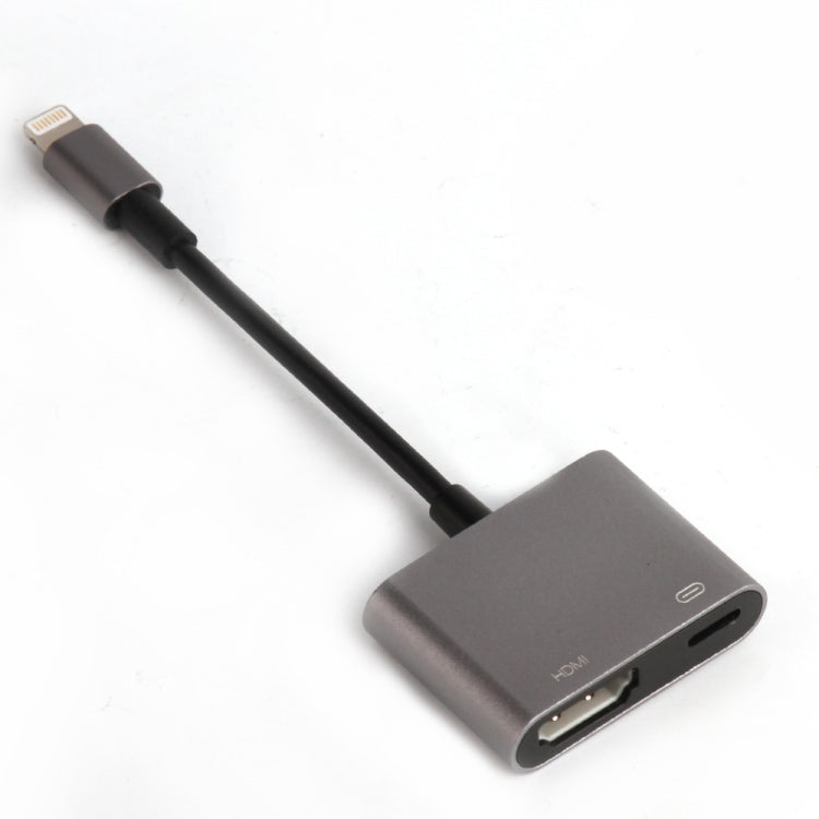 7565S 8 Pin to HDMI HDTV Projector Video Adapter Cable for iPad(Grey) - free shipping - PMC Jewellery - Order now!