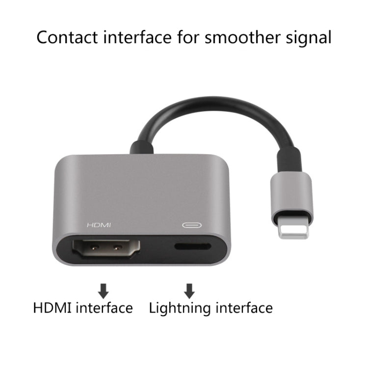 7565S 8 Pin to HDMI HDTV Projector Video Adapter Cable for iPad(Grey) - free shipping - PMC Jewellery - Order now!