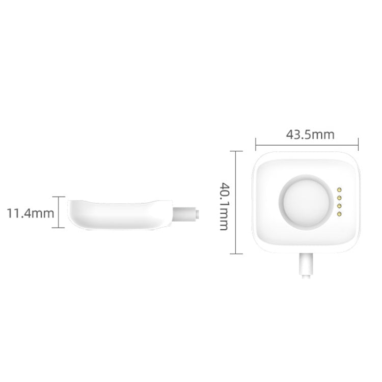 For OPPO Watch 41mm Smart Watch Magnetic Charger Charging Base(White) - by PMC Jewellery | Online Shopping South Africa | PMC Jewellery | Buy Now Pay Later Mobicred