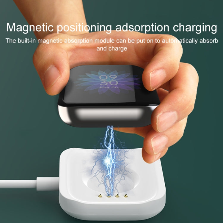 For OPPO Watch 41mm Smart Watch Magnetic Charger Charging Base(White) - by PMC Jewellery | Online Shopping South Africa | PMC Jewellery | Buy Now Pay Later Mobicred