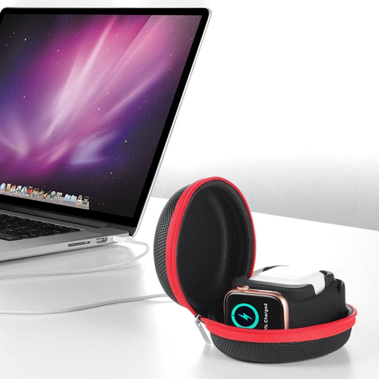 3 in 1 Charger Holder Base for Watch & AirPods with Zippered Storage Bag & Carabiner