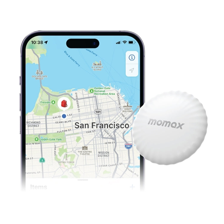 MOMAX PINTAG BR5 Wireless Positioning Anti-lost Device(White) - free shipping - PMC Jewellery - Order now!