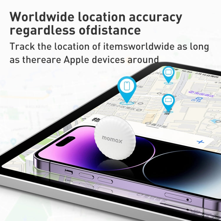 MOMAX PINTAG BR5 Wireless Positioning Anti-lost Device(White) - free shipping - PMC Jewellery - Order now!