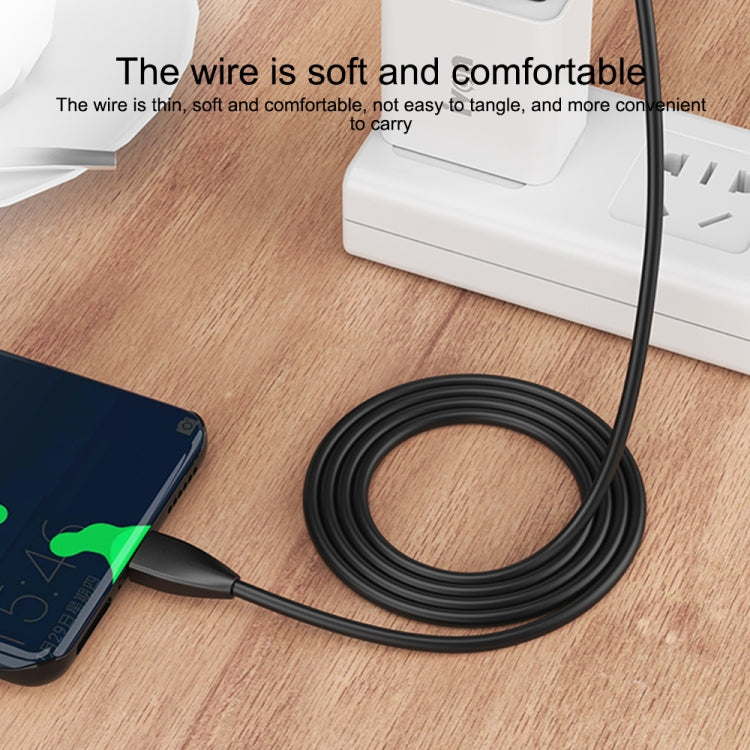 IVON CA87 USB to 8 Pin TPE Fast Charge Data Cable, Cable Length: 1m(Black) - Normal Style Cable by IVON | Online Shopping South Africa | PMC TechLife