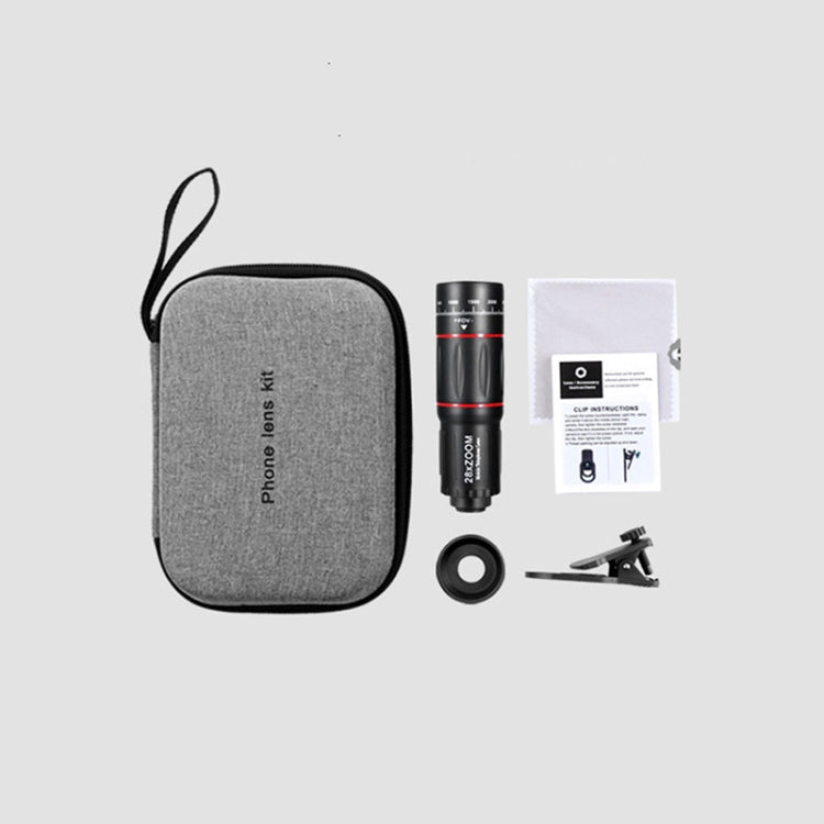 W28-QK Mobile Phone Universal Lens Telescope 28X Big Pocket Set