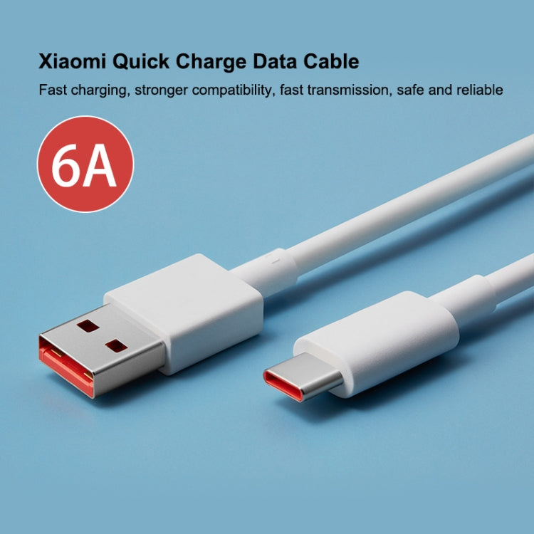 Original Xiaomi 6A USB to USB-C / Type-C Fast Charging Data Cable, Length: 1m - USB-C & Type-C Cable by Xiaomi | Online Shopping South Africa | PMC Jewellery | Buy Now Pay Later Mobicred