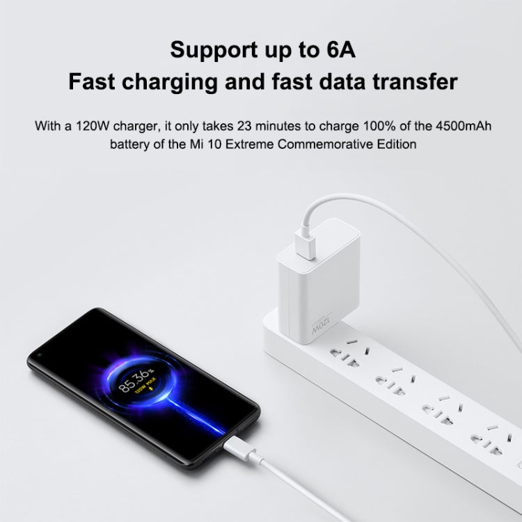Original Xiaomi 6A USB to USB-C / Type-C Fast Charging Data Cable, Length: 1m - USB-C & Type-C Cable by Xiaomi | Online Shopping South Africa | PMC Jewellery | Buy Now Pay Later Mobicred
