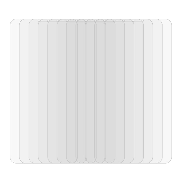 For iPhone 11 / XR 10pcs 0.26mm 9H 2.5D Tempered Glass Film