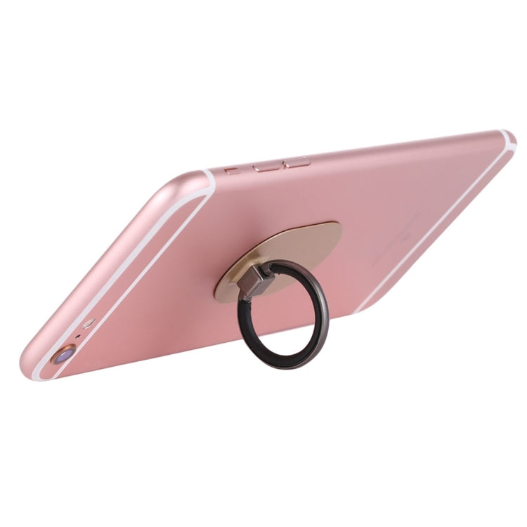 Universal Phone Adhesive Metal Plate 360 Degree Rotation Stand Finger Grip Ring Holder(Gold)