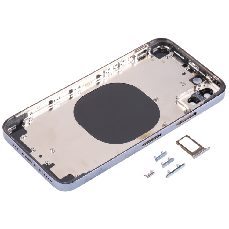 Back Housing Cover with Appearance Imitation of iP13 Pro for iPhone X(Blue)