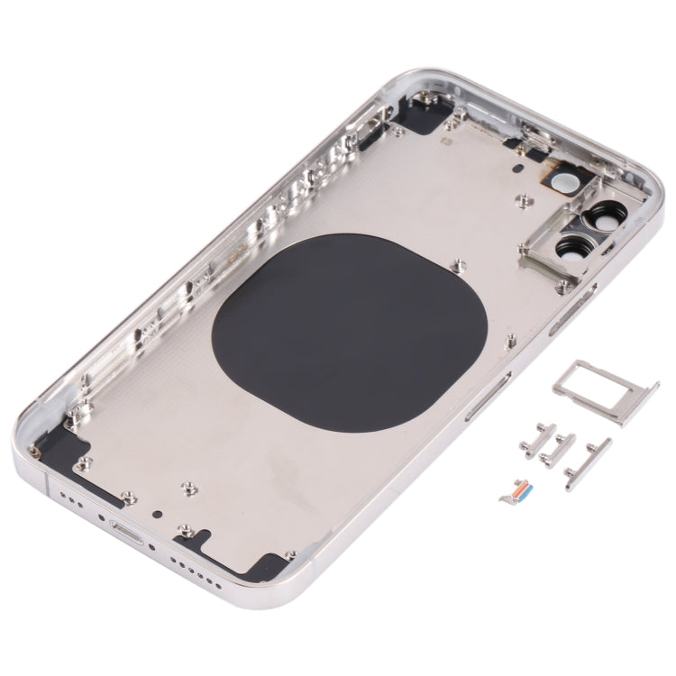 Back Housing Cover with Appearance Imitation of iP13 Pro for iPhone X(White)