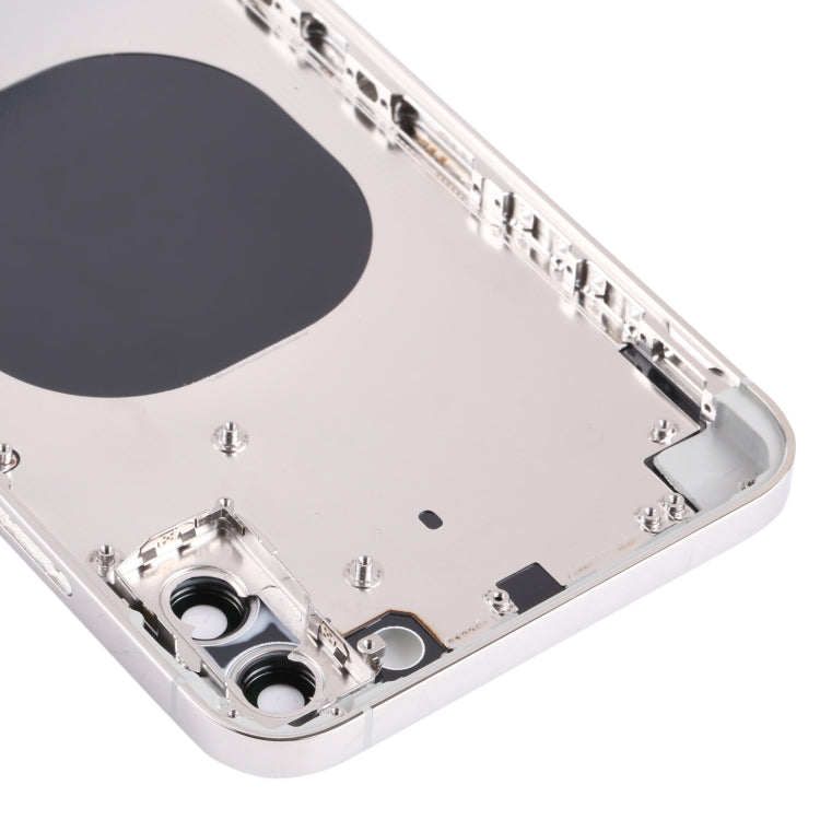 Back Housing Cover with Appearance Imitation of iP13 Pro Max for iPhone XS Max(White)