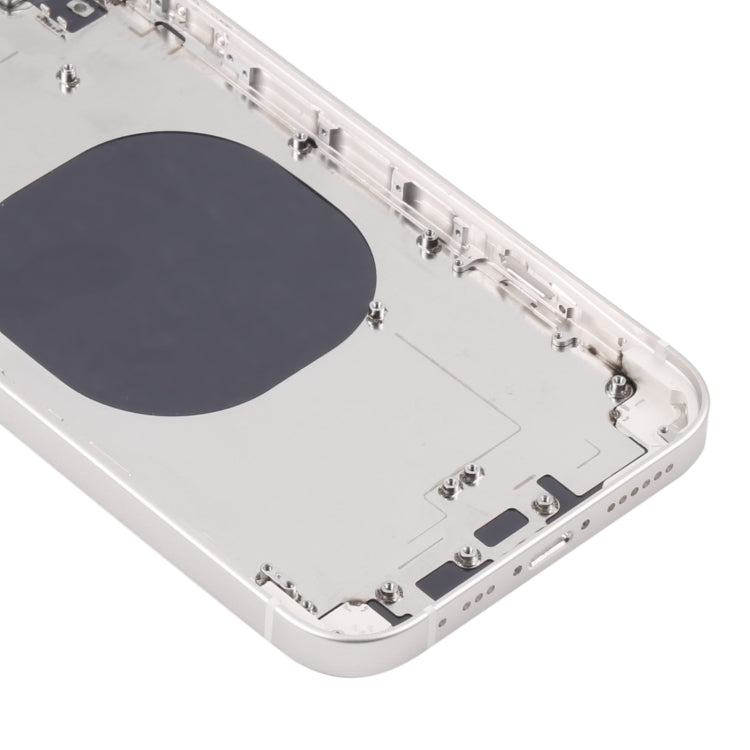 Back Housing Cover with Appearance Imitation of iP13 for iPhone XR(White)