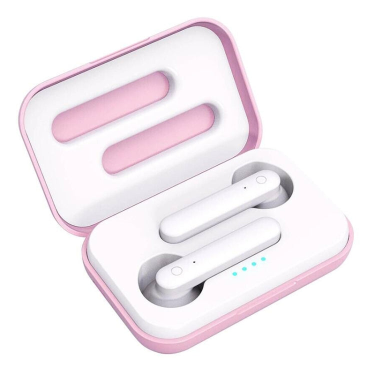 X26 TWS Bluetooth 5.0 Wireless Touch Bluetooth Earphone with Magnetic Attraction Charging Box, Support Voice Assistant & Call(Pink)