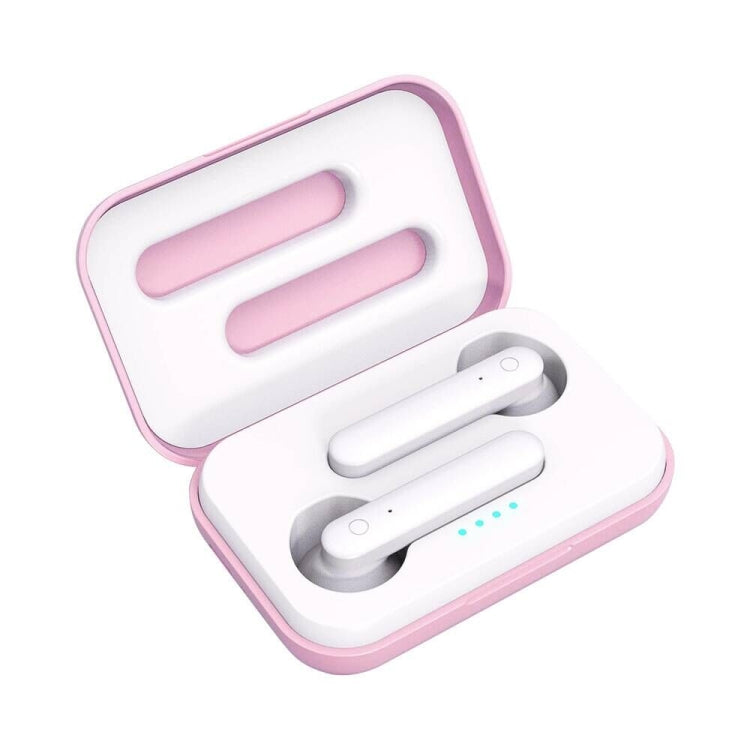 X26 TWS Bluetooth 5.0 Wireless Touch Bluetooth Earphone with Magnetic Attraction Charging Box, Support Voice Assistant & Call(Pink)