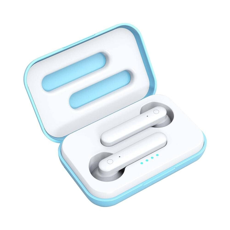 X26 TWS Bluetooth 5.0 Wireless Touch Bluetooth Earphone with Magnetic Attraction Charging Box, Support Voice Assistant & Call(Blue)