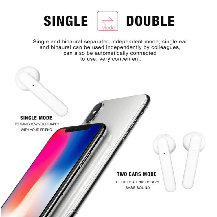 X26 TWS Bluetooth 5.0 Wireless Touch Bluetooth Earphone with Magnetic Attraction Charging Box, Support Voice Assistant & Call(Blue)
