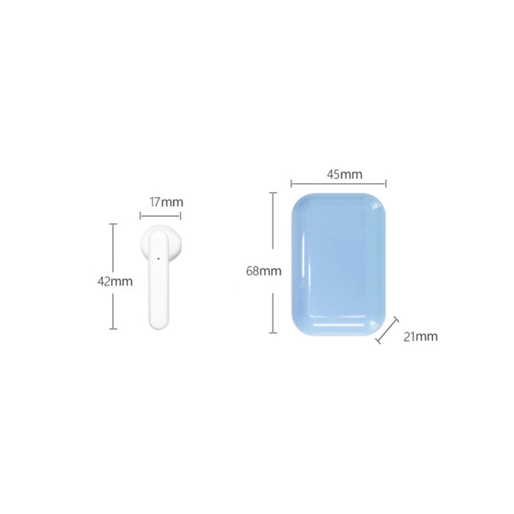 X26 TWS Bluetooth 5.0 Wireless Touch Bluetooth Earphone with Magnetic Attraction Charging Box, Support Voice Assistant & Call(White)
