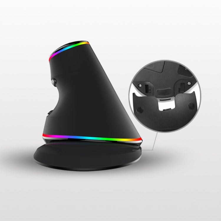 DELUX M618 Plus RGB Wired Optical Mouse Ergonomic Vertical Mouse 4000DPI - free shipping - PMC Jewellery - Order now!
