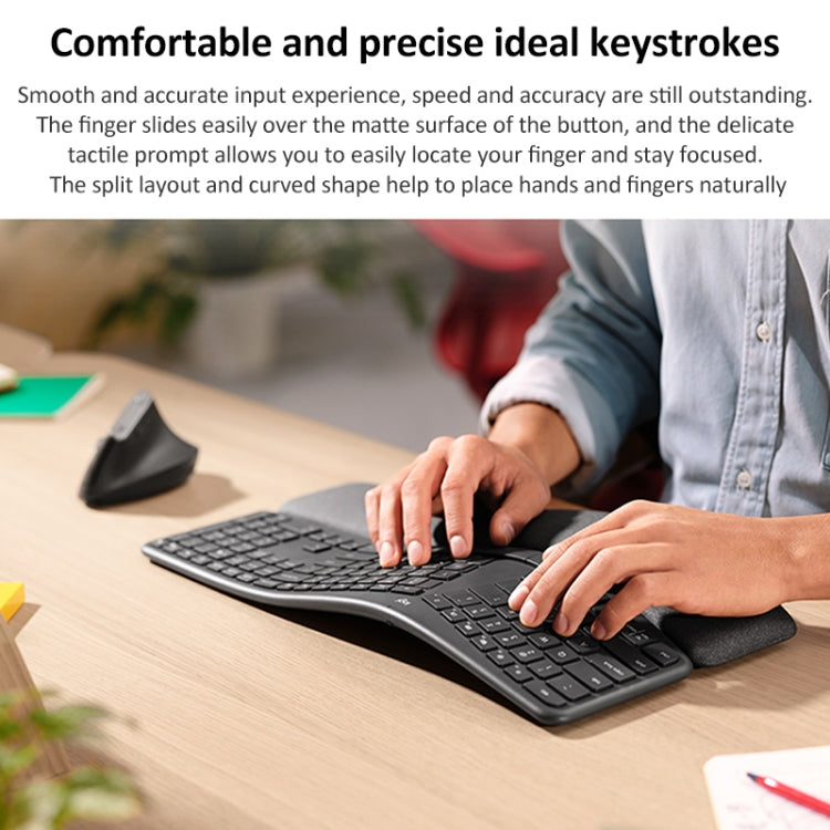 Logitech ERGO K860 2.4G Wireless Keyboard Bluetooth Dual Mode Ergonomic Split Keyboard - free shipping - PMC Jewellery - Order now!