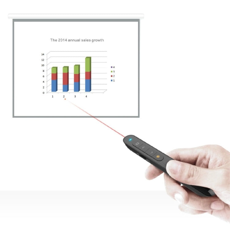 DSIT001 2.4GHz Updated Version Powerpoint Presentation Remote Control Multi-functional Laser Pointer for Multi-media, Control Distance: 100m - free shipping - PMC Jewellery - Order now!