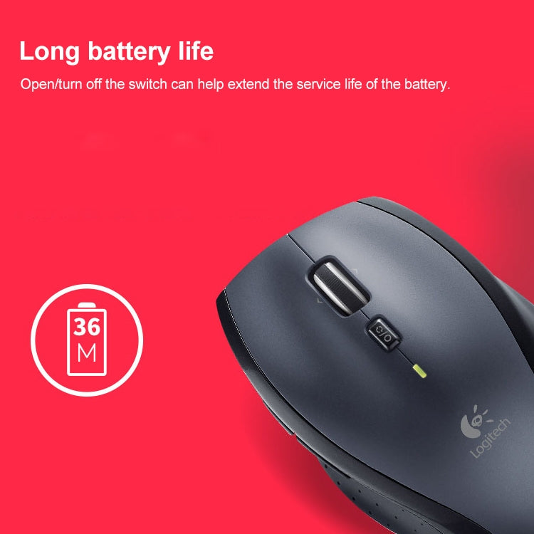 Logitech M705 1000DPI 2.4GHz Wireless Laser Dual Mode Mouse