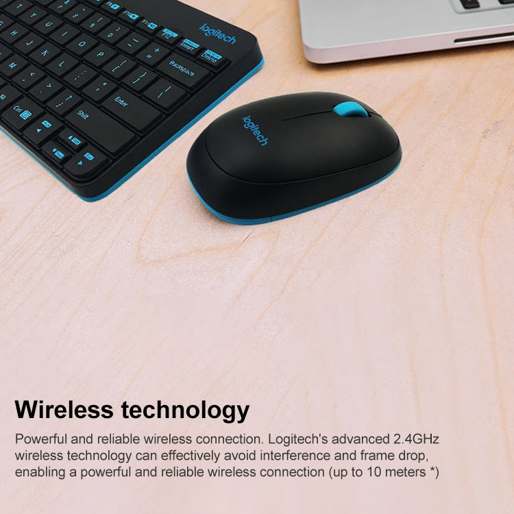 Logitech MK245 Nano Wireless Keyboard Mouse Set (Black) - Wireless Keyboard by Logitech | Online Shopping South Africa | PMC TechLife | Buy Now Pay Later Mobicred