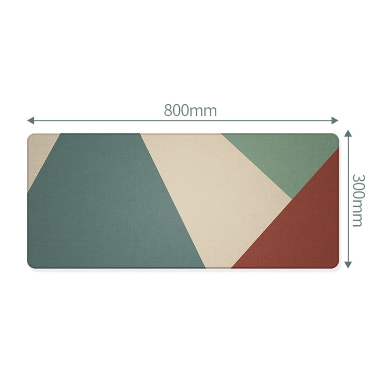 YINDIAO Large Rubber Mouse Pad Anti-skid Gaming Office Desk Pad Keyboard Mat, Size: 800x300mm (Geometry)